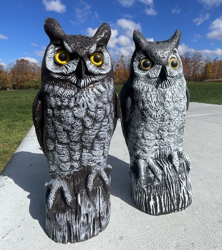 OwL デモ VINTAGE Dalen Products Owls Blow Mold 1990 Outdoor Garden Decoy