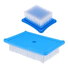  2pcs Felting Needle Brush Set: Nylon Embroidery Brushes For Diy Wool Sewing