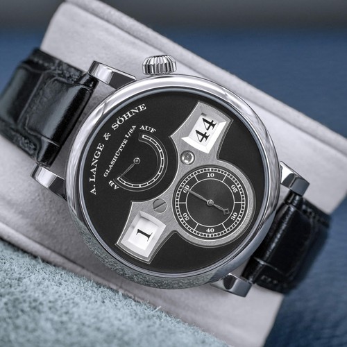 A. Lange & Sohne Zeitwerk 140.029 White Gold 41.9mm 2017 Box &...