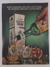 1981 Cutty Sark - When someone gives you Cutty - Vintage Magazine Print Ad