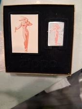 Zippo Petty Girl Limited Edition Lighter with Certificate, Used