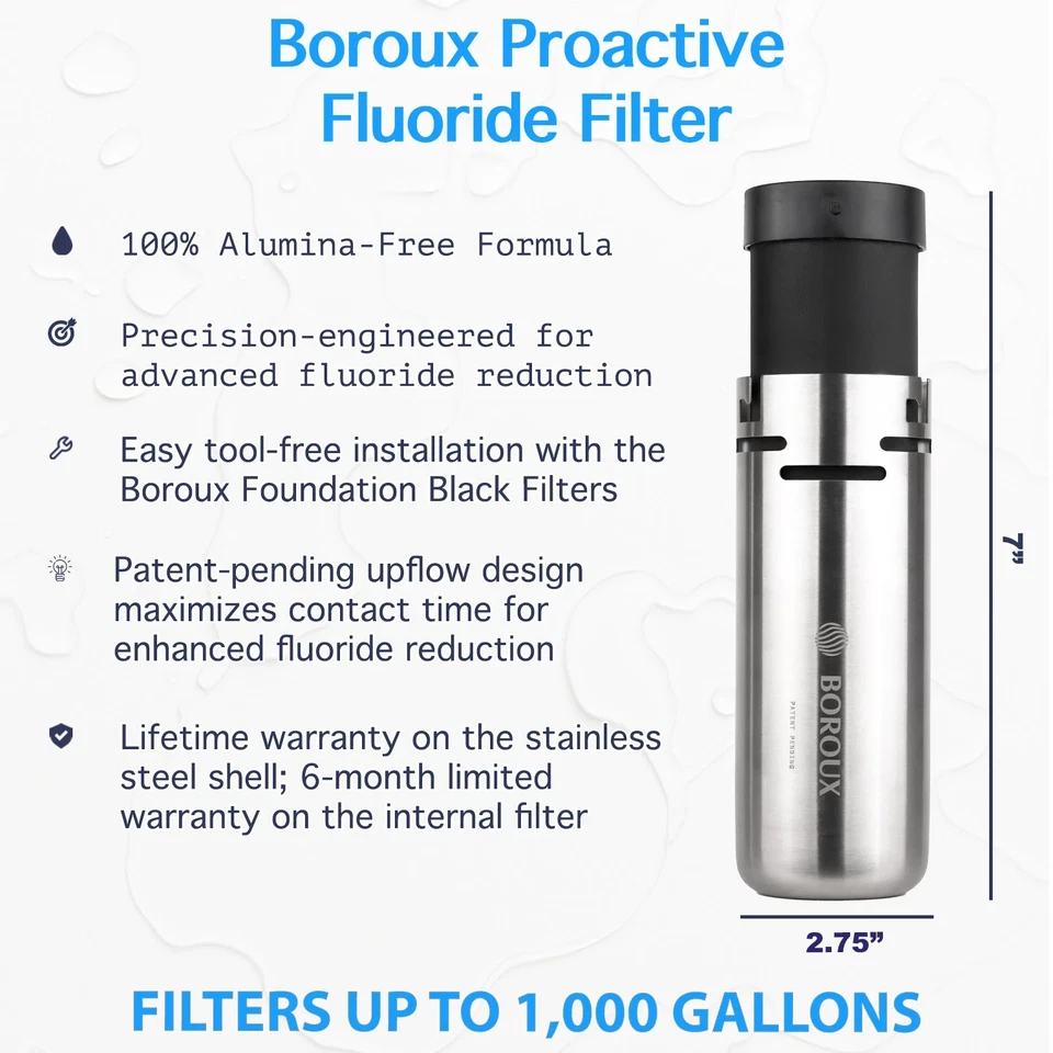 Crown Berkey Water Filter with 2 Boroux Foundation Black and 2 Fluoride Filters - Image 4 of 4