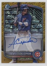 2025 Bowman Chrome Prospect Gold Shimmer Refractor 42/50 Angel Cepeda Auto tw0