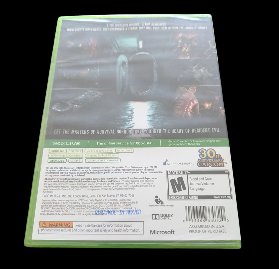 Resident Evil Revelations (Microsoft Xbox 360) New Sealed Game - Image 2 of 3