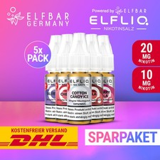 5x ELFLIQ ELFBAR - 10mg & 20mg - Alle Sorten - ELF BAR | Nikotinsalzliquid