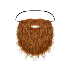 Fake Beard Halloween Costume Mustache Brown Beard Mustache Costume Facial Hai...