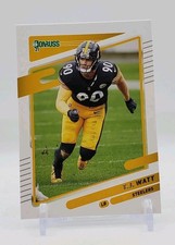 2021 Panini Donruss T.J. Watt #22 Base Pittsburgh Steelers