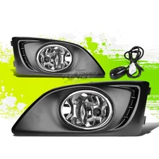 Factory Style Fog Light Lamps w/Switch for Chevy Aveo Sonic 11-15 Clear Lens L+R