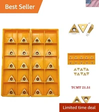 20 Pcs TCMT 21.51 Solid Carbide Turning Inserts for Superior Cutting Performance