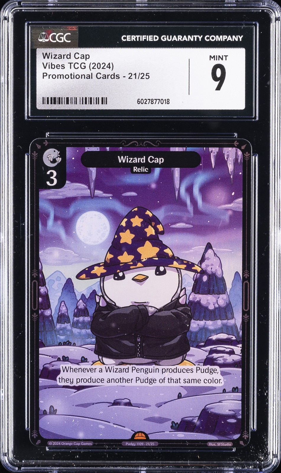 2024 Vibes Tcg Promo Cards #21/25 Wizard Cap Cgc 9
