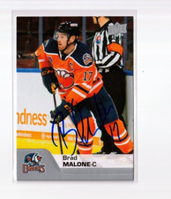 BRAD MALONE autographed SIGNED '20/21 Upper Deck AHL card BAKERSFIELD CONDORS