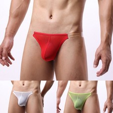 Lightweight Men's Low Rise Briefs with Mesh Fabric for Enhanced Comfort