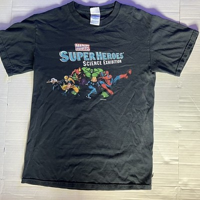 Marvel Super Hereos Science Exhibit T Shirt Vintage 2006