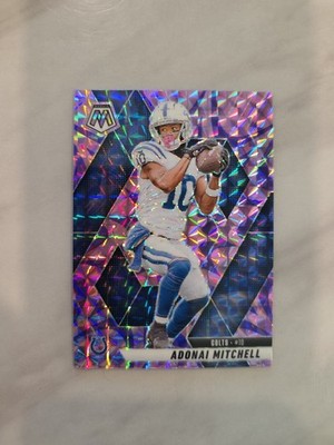 2025 Panini Mosaic - Adonai Mitchell #203 Purple Mosaic Prizm