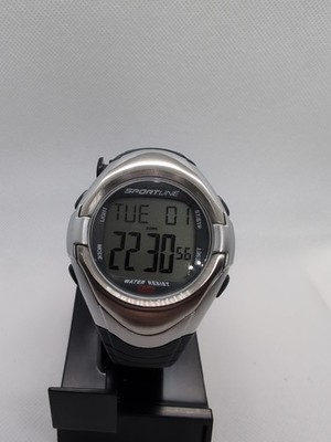SPORTLINE PULSE ECG ACCURATE CHRONO WR 50M WRISTWATCH WORKS 7820 New Battery