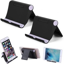 Cell Phone Stand Multi-Angle,  2 Pack  7.87 inch 5.5 inch, Black 