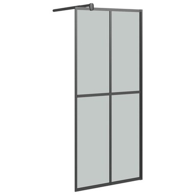 Walk-in Shower Enclosure Bathroom Wall Panel Screen Tempered Glass vidaXL