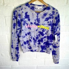 Spiritual Gangster Tie Dye Aloha Paint Splatter Pullover Sweatshirt