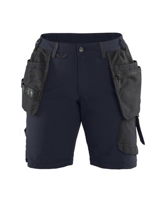 BLAKLÄDER Damen Handwerkerarbeitsshorts 7183 dunk. marine/schwarz