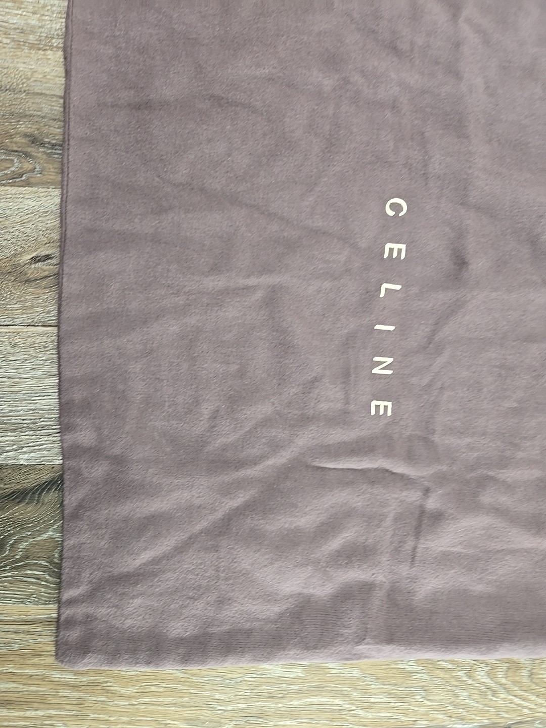 CELINE Dust Bag Large Rectangular Brown Drawstrin… - image 3