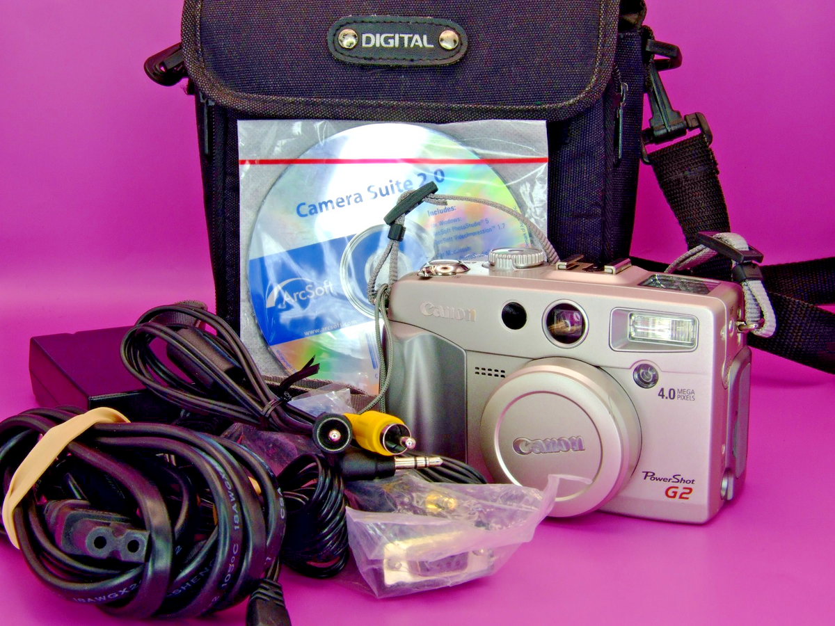 Canon PowerShot G2 4.0MP Digital Camera - Metallic silver for sale