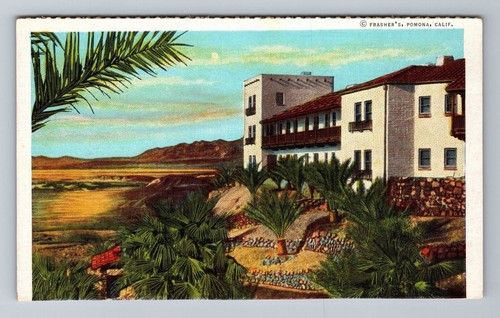 Pomona CA-California, Death Valley, Scenic, House, Vintage Postcard