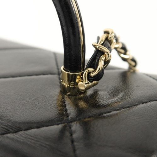 CHANEL CC GHW Vanity Case 2 Way Shoulder Bag Calfskin Leather Black - Picture 11 of 16
