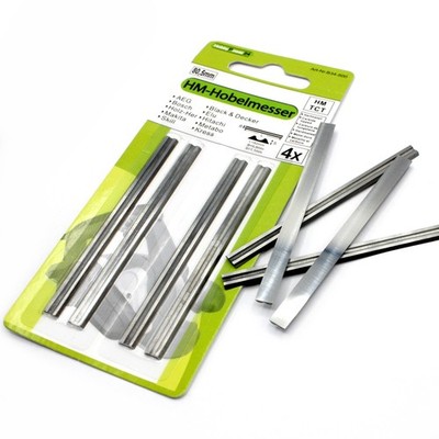 4 Stück HM Hobelmesser für ELU Hobel 80,5mm MFF 40 / MFF 80 / HH15 / HH25