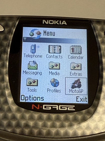 Nokia N-Gage Handheld Gaming Console Rare with Charger and Game