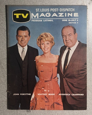 TV MAGAZINE St. Louis (MO) Post-Dispatch June 30, 1963 MYSTERY THEATER cover