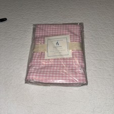 Pottery Barn Kids Sabrina M Basket liner Pink Gingham NEW