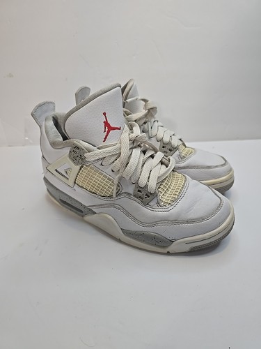Nike Air Jordan 4 Sneakers Youth 5Y Retro Mid White Oreo Basketball Athleisure