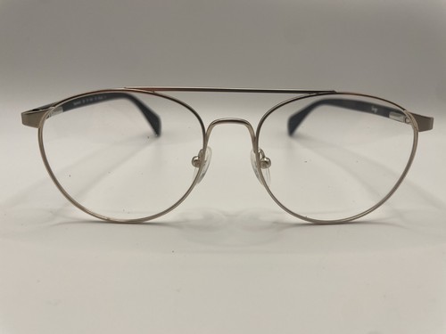 LIINGO EYEWEAR SUMMIT 53-17-140 SILVER GOLD BLACK EYEGLASS FRAMES USED