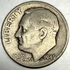 1946-P Roosevelt Dime - Circulated Condition - 90% Silver - US Coin - 2900