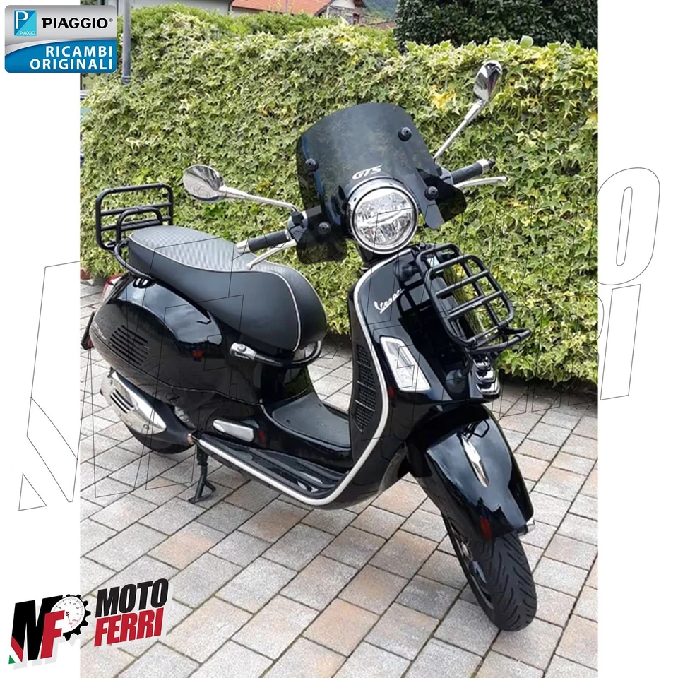 MF7165 Portaequipajes Delantero Negro Vespa GTS 310 HPE 2025 Original Piaggio - Imagen 2 de 4