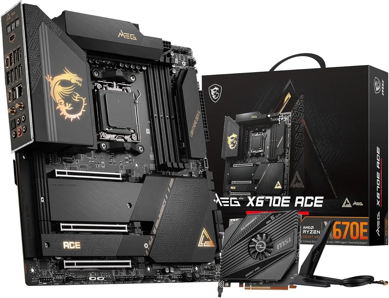 MSI MEG X670E ACE Motherboard, E-ATX - Support AMD Ryzen 9000 Series Processors