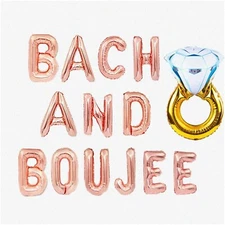 Bach & Boujee Bash Kit: Trendy Bachelorette Party Decor with Bride & Boujee Bann