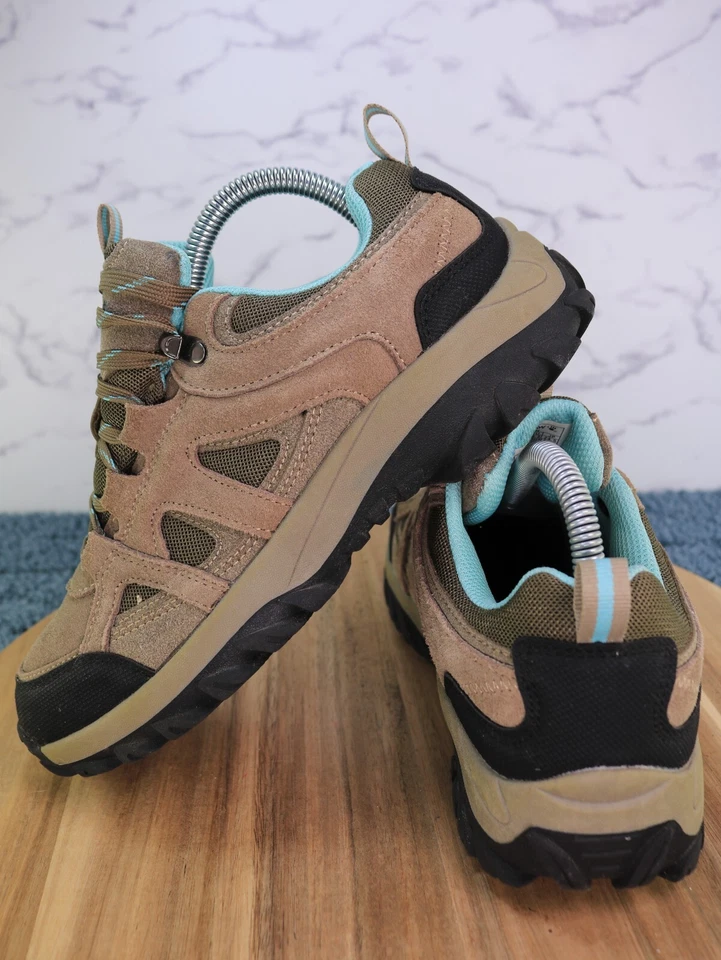 Zapato BearPaw Edgewood Low Hiker G50 marrón/negro/verde azulado 2755M para mujer ¡talla 7,5 de EE. UU.! Foto 4 de 4