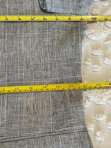 Tommy Hilfiger Linen & Wool Gray Plaid Blazer Sz 44L - Picture 5 of 12