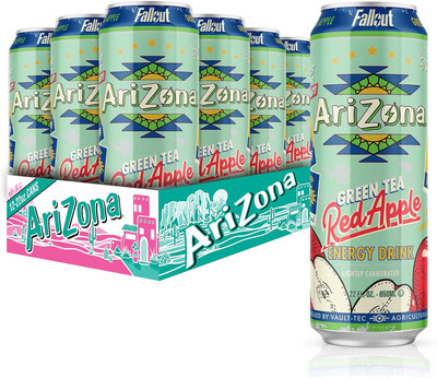 Arizona X Fallout Red Apple Green Tea Energy Drink - 234Mg Natural Caffeine per 