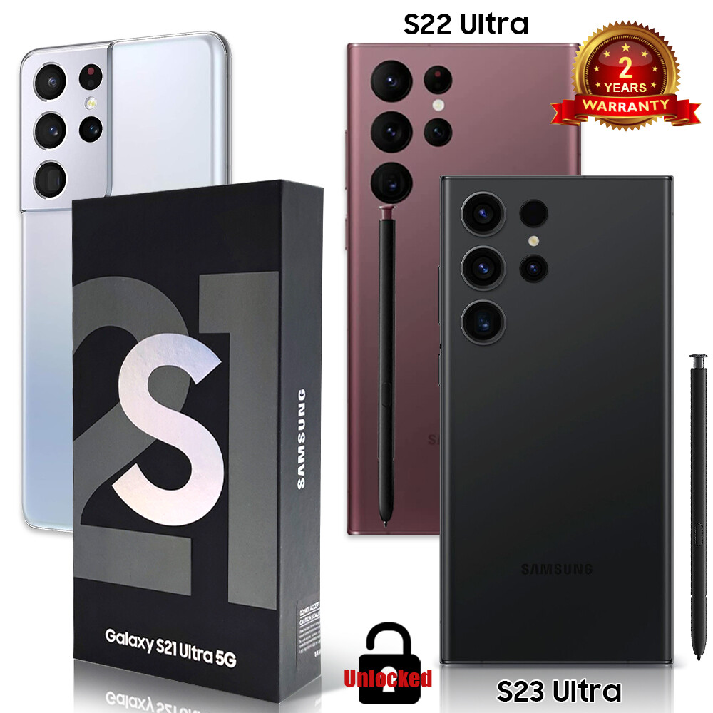 New Samsung Galaxy S23 Ultra S22 Ultra S21 Ultra Unlocked AT&T T