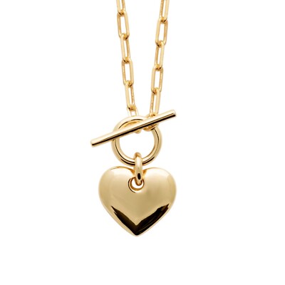 Pendentif cœur plaqué or 750/000 garanti sans nickel