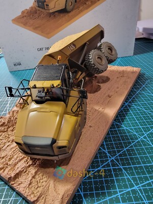 MINIATURE DIECAST MASTER Cat 745 Articulés Camion 1:50 Demi Industriel
