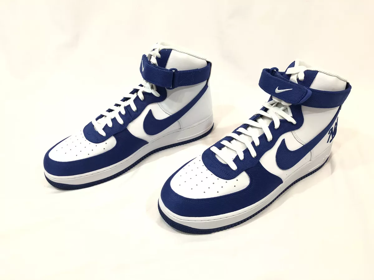 Nike Air Force 1 High '07 LV8 EMB Dodgers White Blue DC8168-100 Men's 14  New