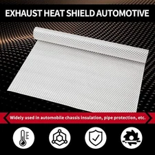 Embossed Aluminum Heat Shield 20'' x 28'' Barrier Exhaust For Car/Turbo Manifold