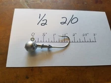 25 1/2oz Double Collar Jigs on Eagle Claw 635 Saltwater  2/0  3/0 or  4/0 Hooks