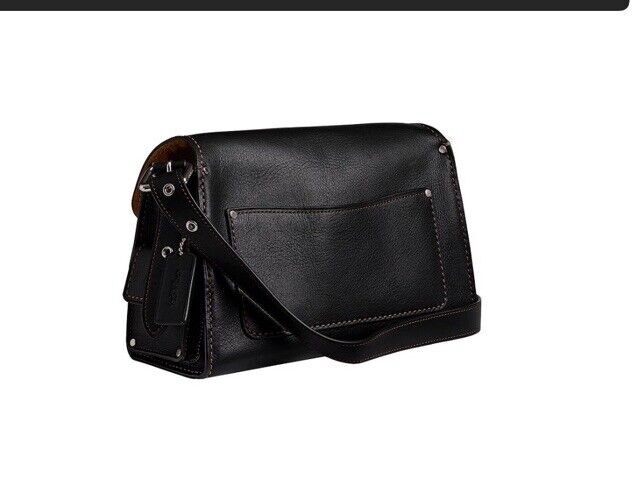 ❤️Coach Cargo Turnlock Soft Tabby LH/Black Leather ❤️Coach Cargo Turnlock Soft Tabby LH/Black Leather