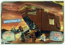Lego Star Wars Série 2 Cartes à Échanger Carte Numéro 180 Sandcrawler