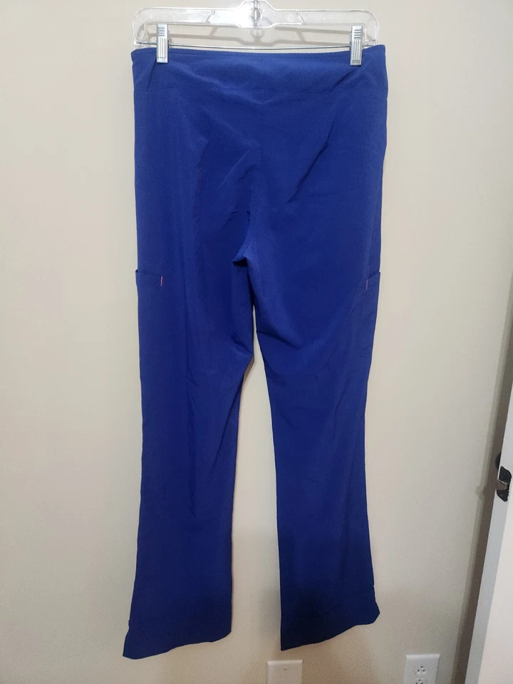 Pantalones Médicos Smitten Para Mujer Talla TXS Azul Caribe Cordón Cintura Alto Foto 2 de 4