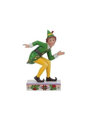 Jim Shore ''Smiling's My Favorite'' Buddy the Elf in Crouch Elf Pose Figurine